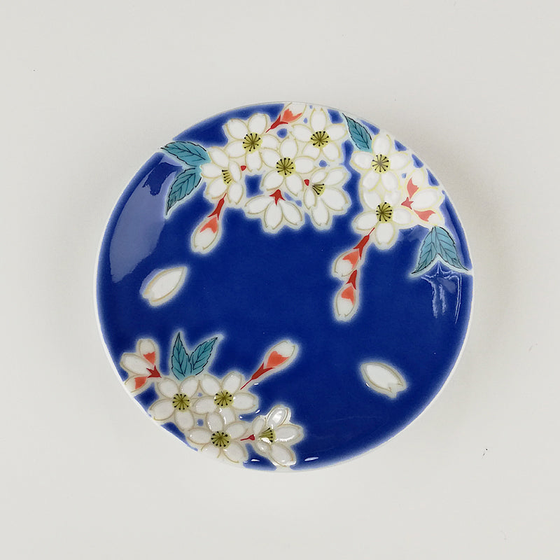 九谷焼 縁起豆皿 吉祥桜