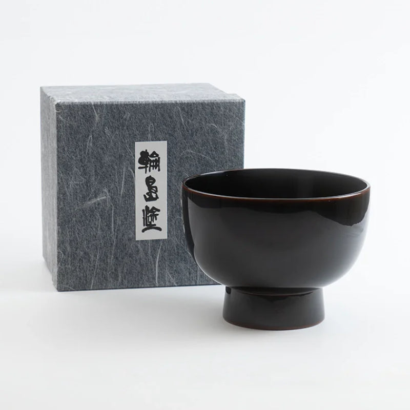 輪島塗 合鹿椀 溜黒