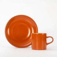 輪島塗  コーヒー椀皿 洗朱内白