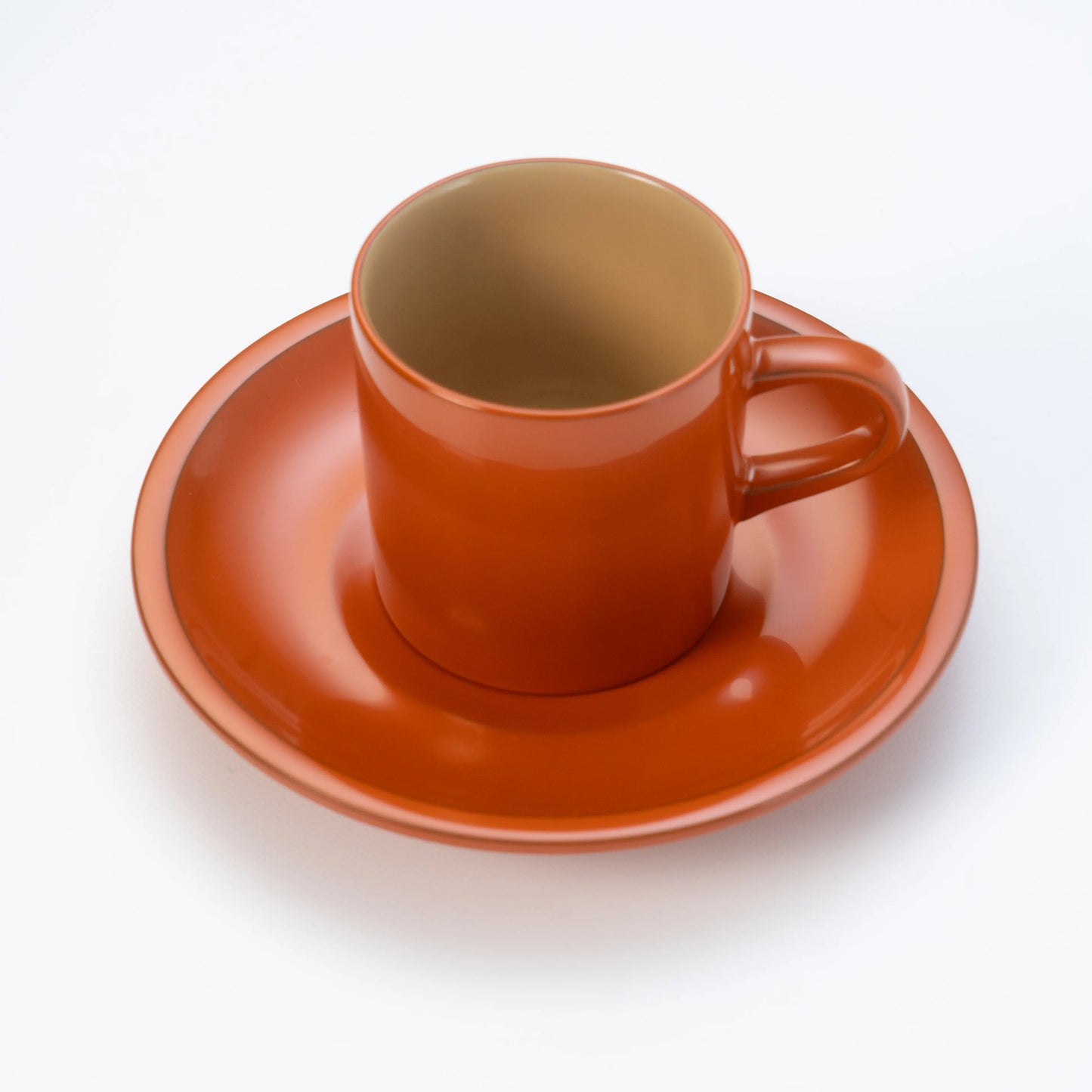 輪島塗 コーヒー椀皿 洗朱内白