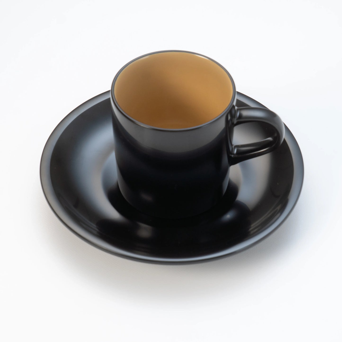 輪島塗 コーヒー椀皿 黒内白