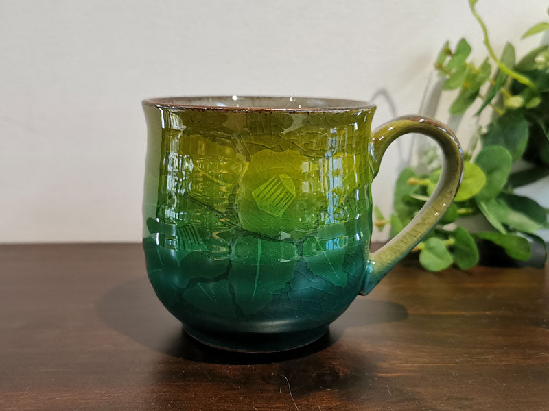 九谷焼 マグカップ銀山茶花
