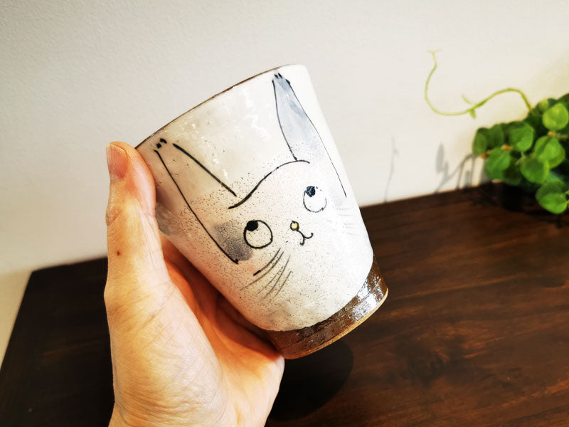 九谷焼 【東孝子作】おとぼけ猫 フリーカップ
