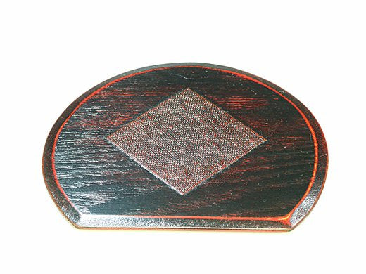 山中塗 木製 渕布コーヒー椀皿(曙塗り)