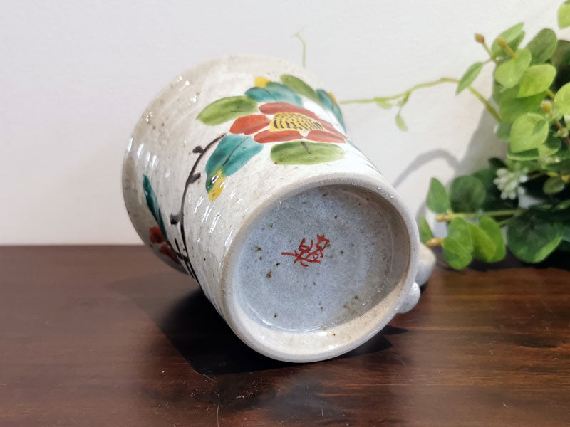 九谷焼 マグカップ 山茶花