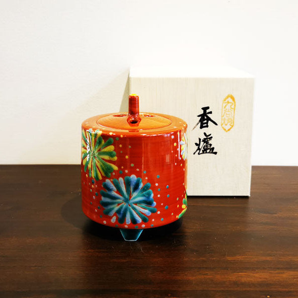 九谷焼 3号香炉 花火