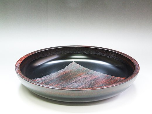 山中塗 12.0 布貼こね鉢(曙)
