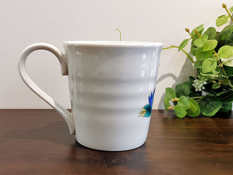 九谷焼 マグカップ 山茶花 秀山