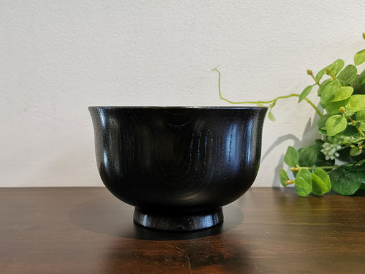 山中塗 欅汁椀 (黒)