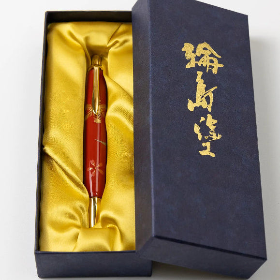 輪島塗 本うるし 珠流筆(ボールペン)雪月花(赤) – 漆陶舗あらき 輪島塗 本うるし 珠流筆(ボールペン)雪月花(赤) – 漆陶舗あらき