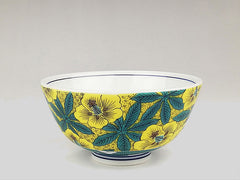九谷焼 色絵飯碗 吉田屋風葵