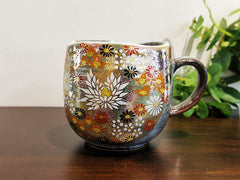 九谷焼 マグカップ 金花詰