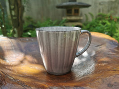 九谷焼 マグカップ 釉彩（紫）