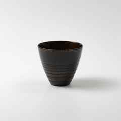 山中塗 MORI 焼酎カップ (黒スリ)