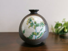 九谷焼 4.3号 若葉 一輪生