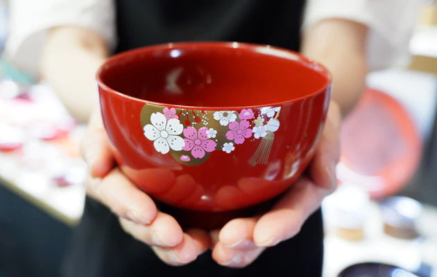 山中塗 花嫁おわん1客