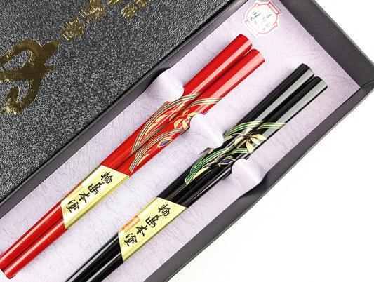 輪島箸 本うるし先乾漆らん2膳入箸
