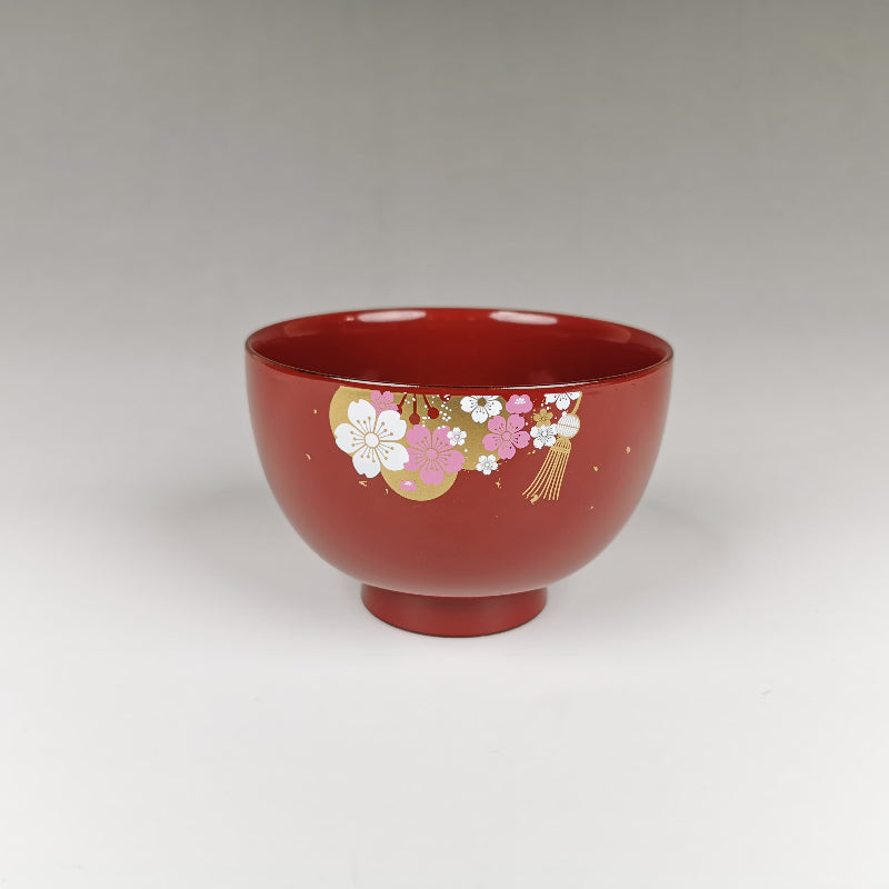 山中塗 花嫁おわん1客