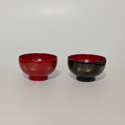 輪島塗  夫婦椀 飛花沈金