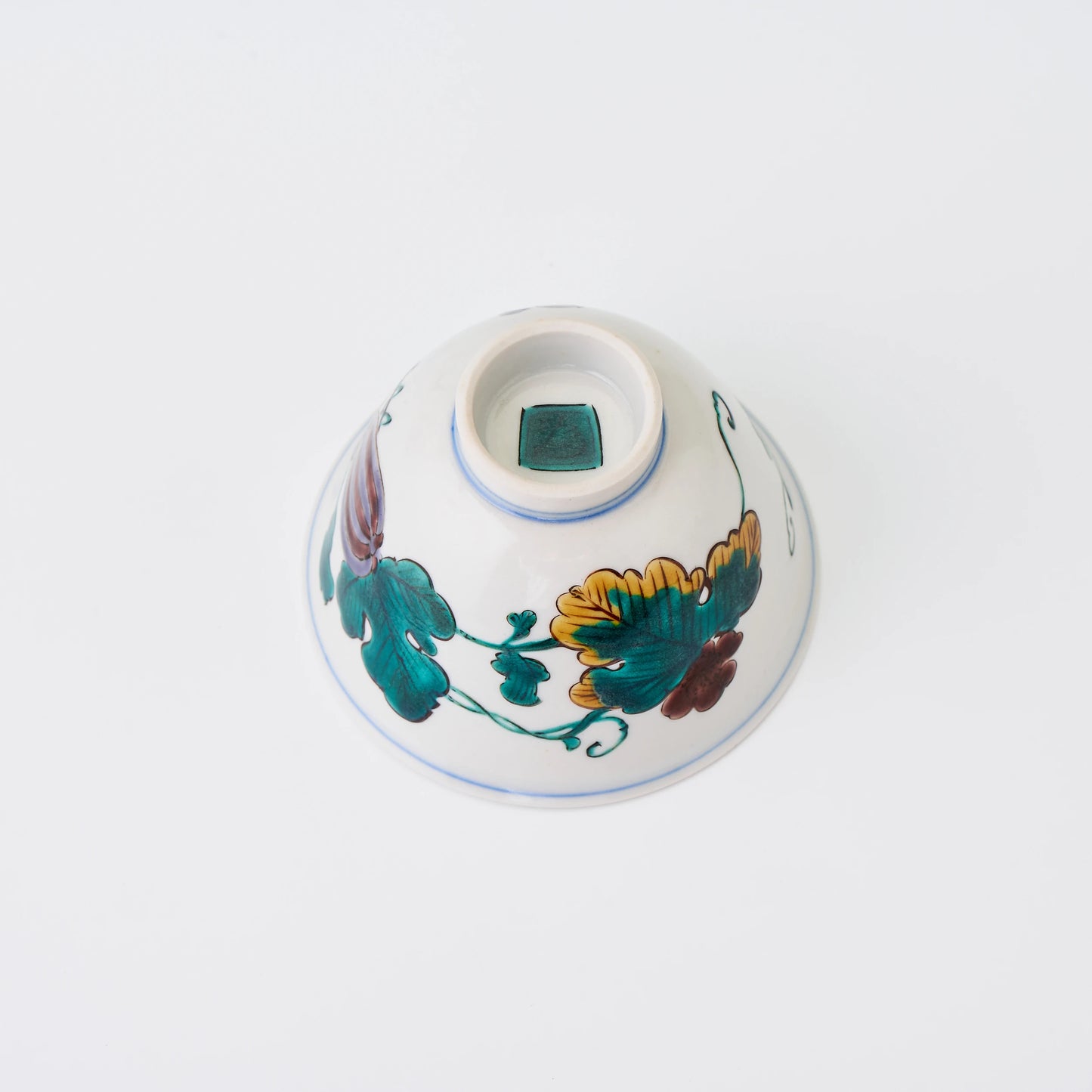九谷焼【三ツ井為吉作】色絵瓜茶碗5客揃