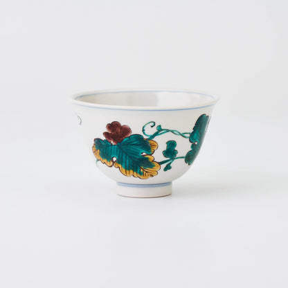 九谷焼【三ツ井為吉作】色絵瓜茶碗5客揃