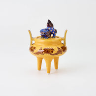 三ツ足黄色香炉