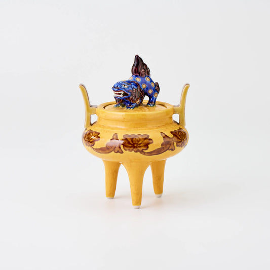 三ツ足黄色香炉