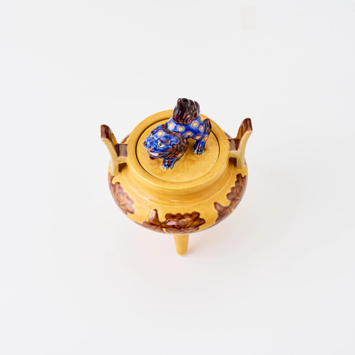 三ツ足黄色香炉