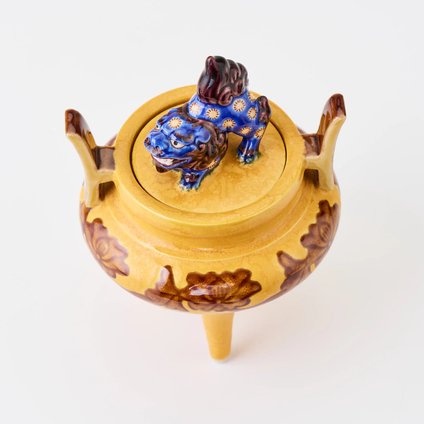 三ツ足黄色香炉