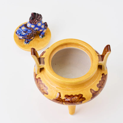 三ツ足黄色香炉