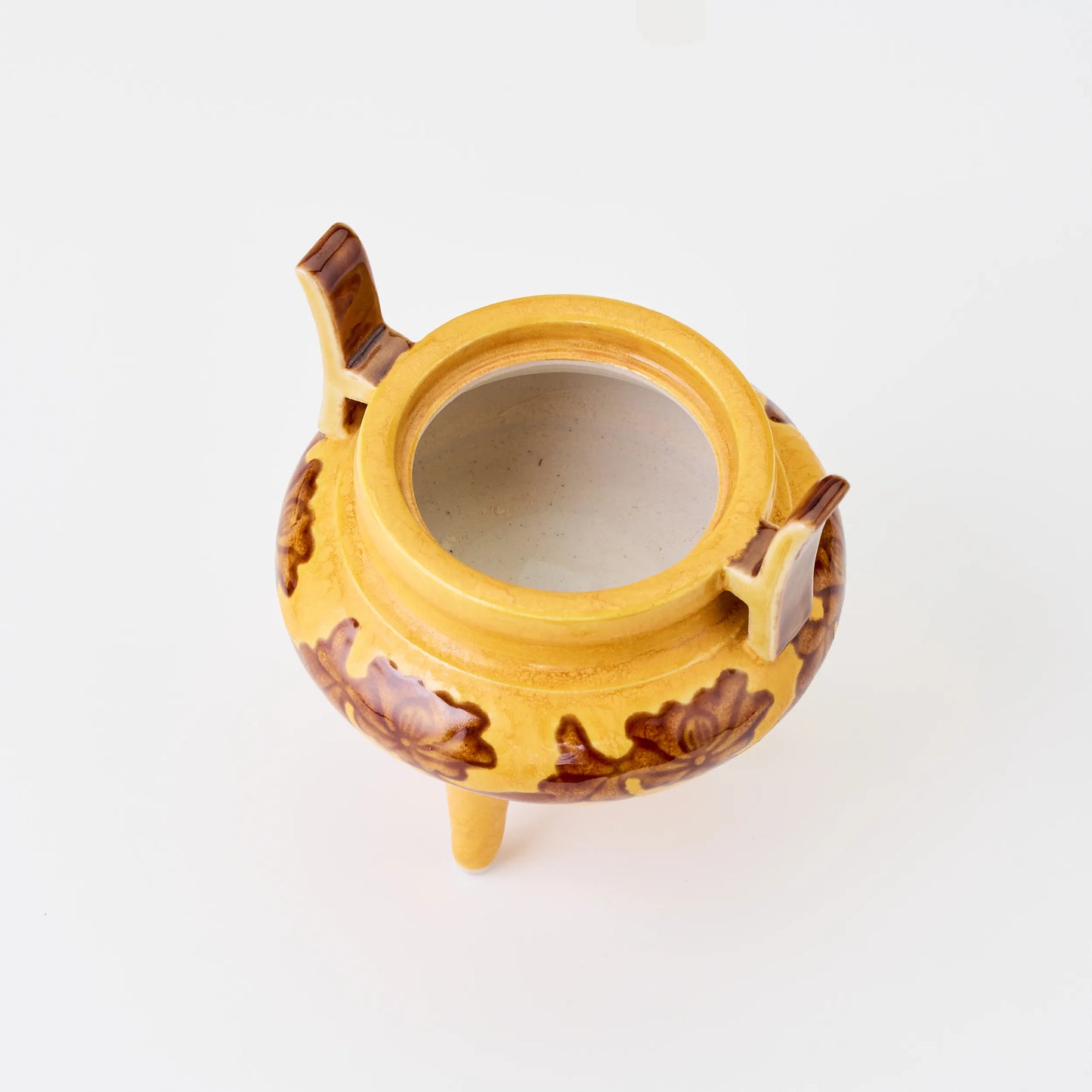 三ツ足黄色香炉