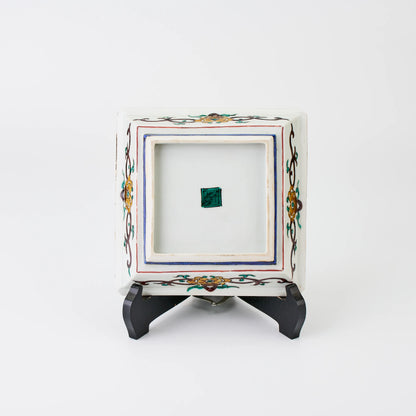 九谷焼【浅蔵五十吉作】古九谷角皿(菓子鉢）